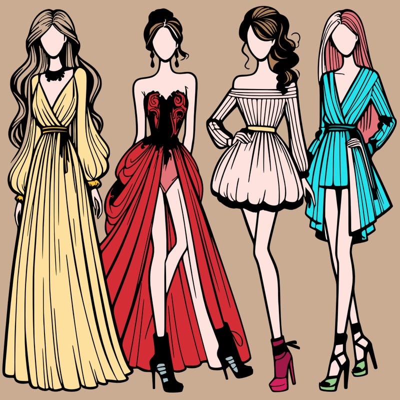 fashion models dresses