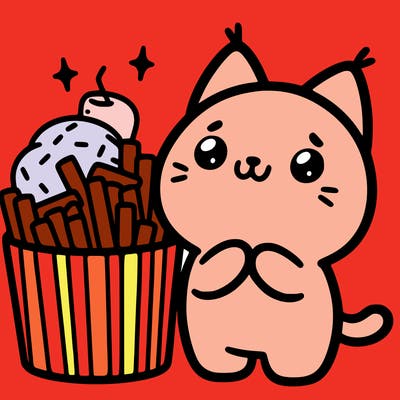 cute food cat