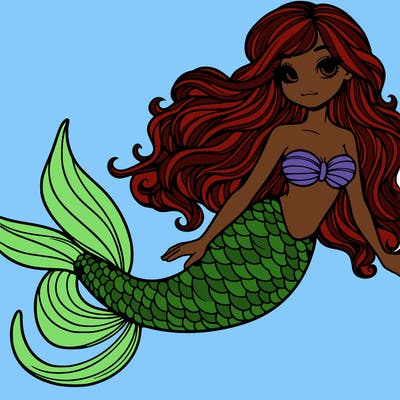 mermaid realistic detailed