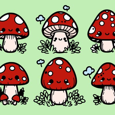 cute mushrooms