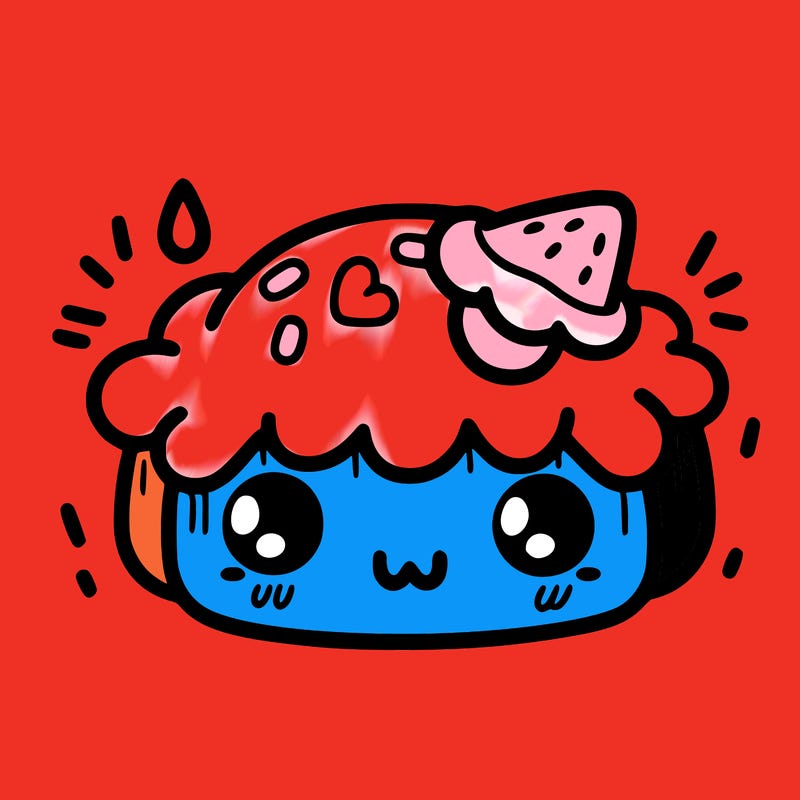 cute food with a face