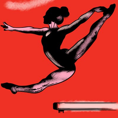 realistic professional gymnast