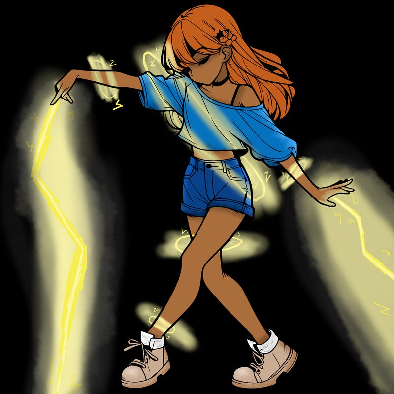 realistic girl danceing