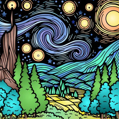 starry night serenity