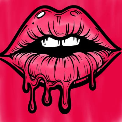lips that look realistic and drip