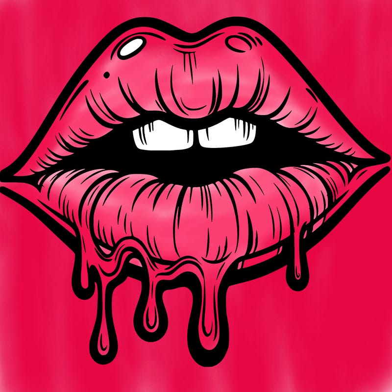 lips that look realistic and drip