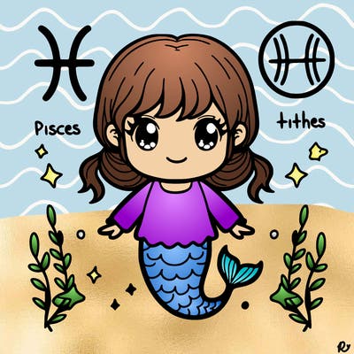 a little pisces girl