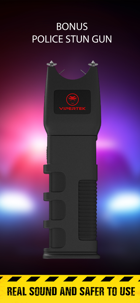 Emergency vehicle siren pro - Bonus police stun gun simulator with realistic 3D design