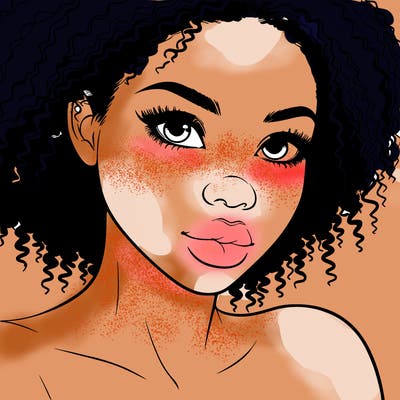 realistic black girl