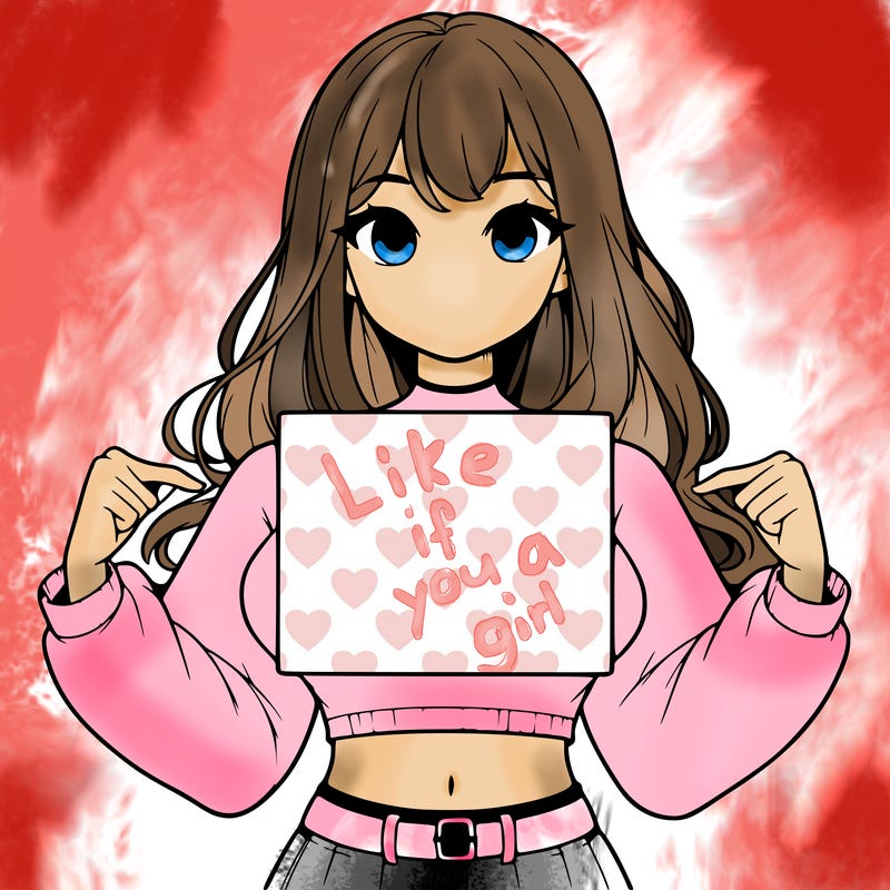 girl holding a blank sign in a long sleeve crop top