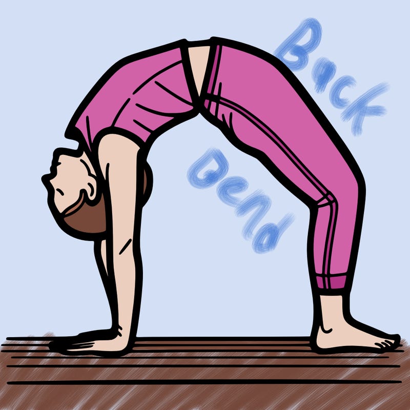 a person.
doing a bridge