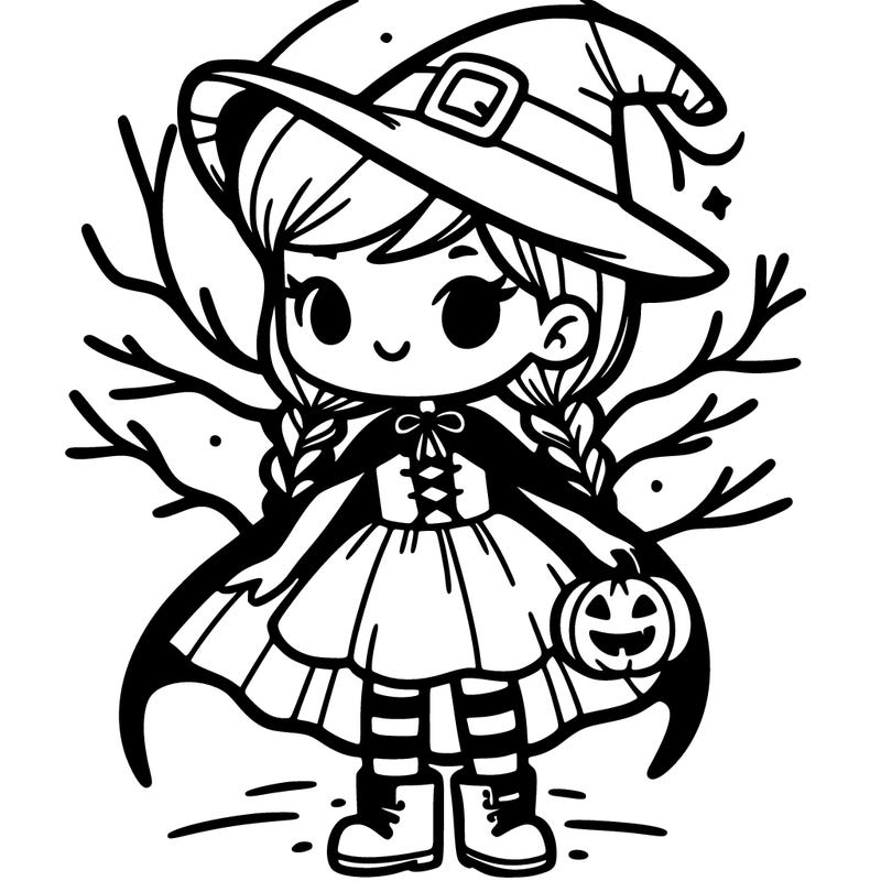 girl in a halloween costume