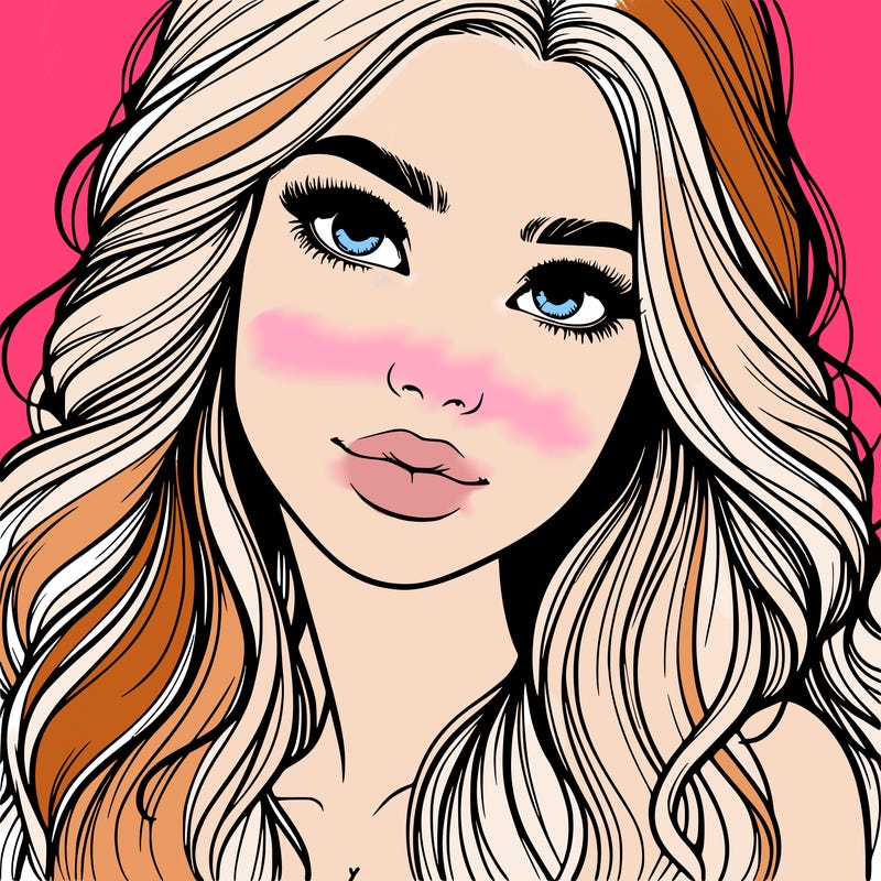 beautiful realistic girl