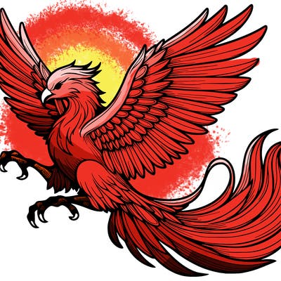 realistic phoenix