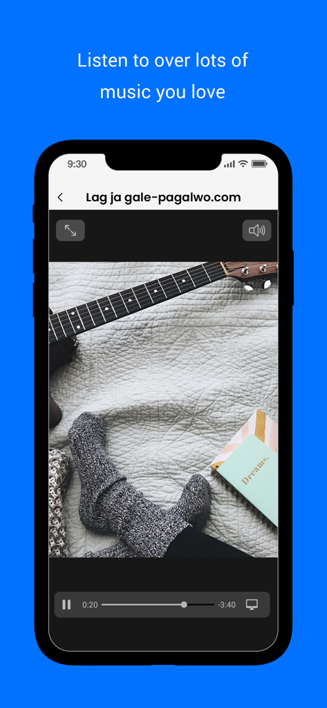 Gallery : Media File Manager - 재생 중인 트랙을 보여주는 갤러리 미디어 파일 관리자 앱 내 음악 플레이어 인터페이스 스크린샷.