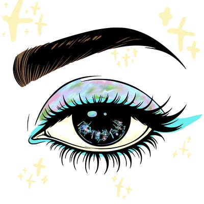 eye closed realistic