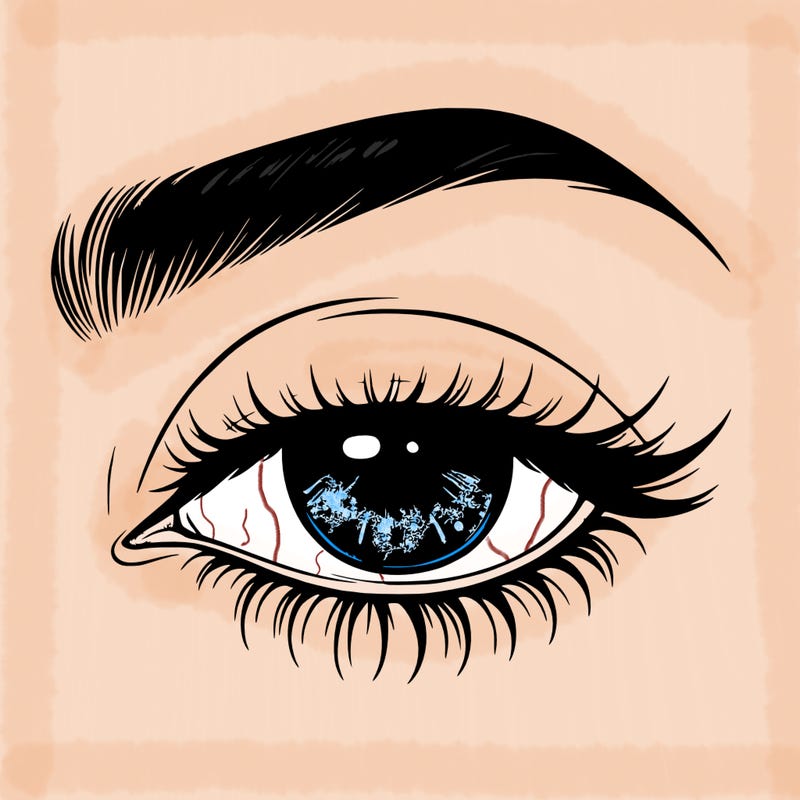 eye closed realistic