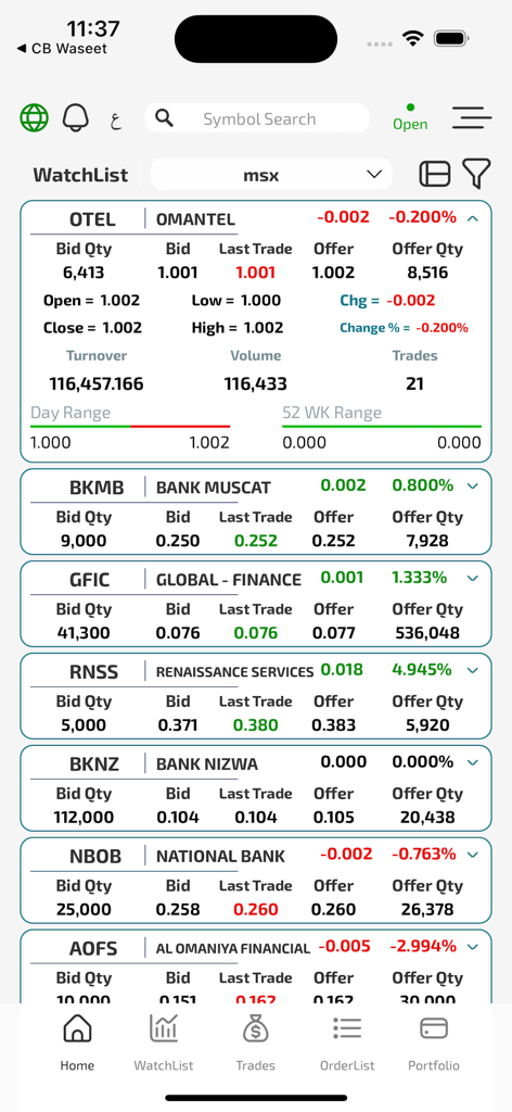 VBroker - Finance App | MWM