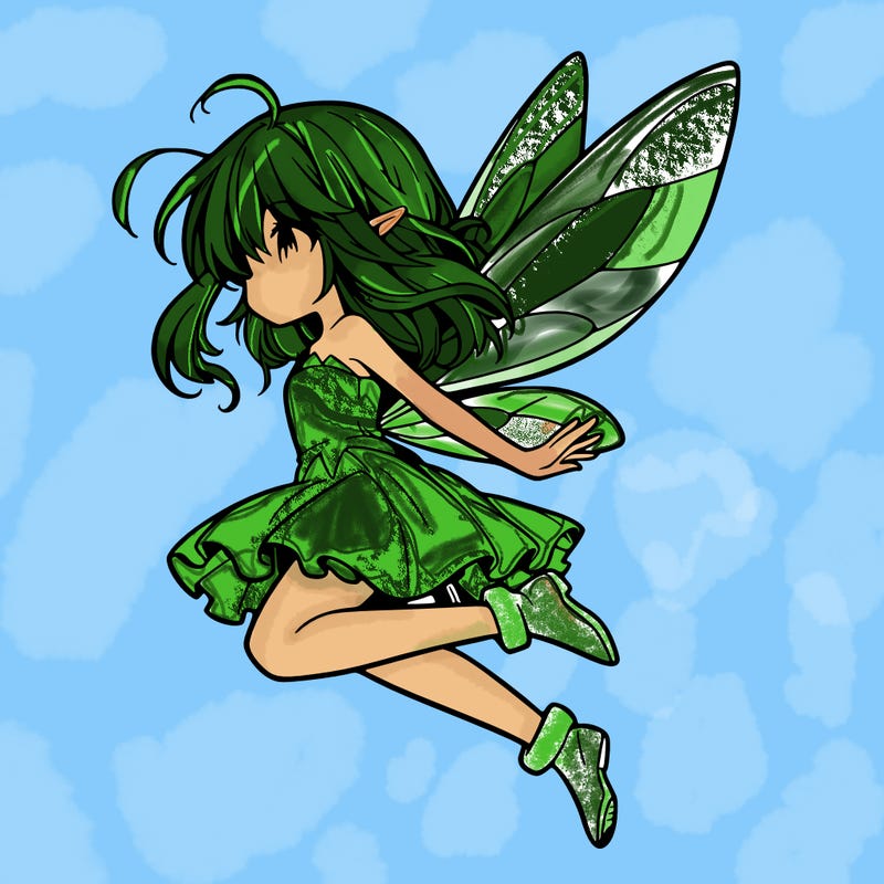 manga fairy flying