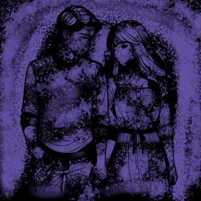 man and woman holding hands realistic