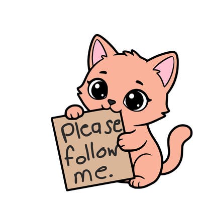 a small cat with a blank sheet of paper in its hand. the cat is sooooooo cute!