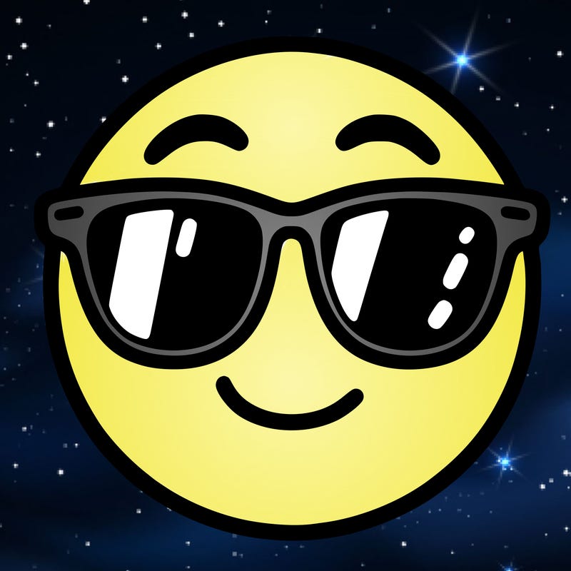 emoji with sunglasses