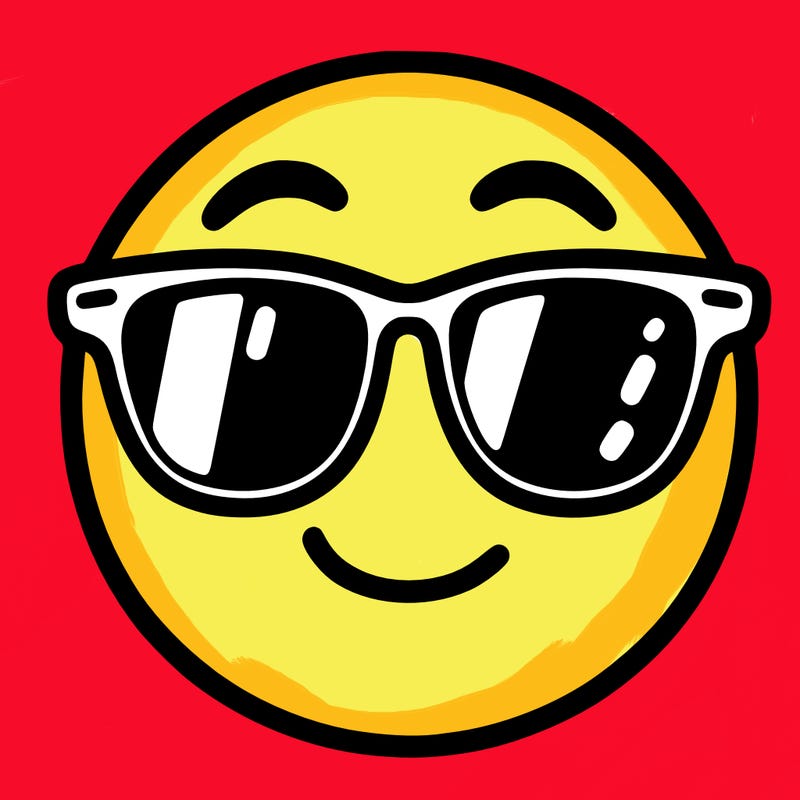 emoji with sunglasses