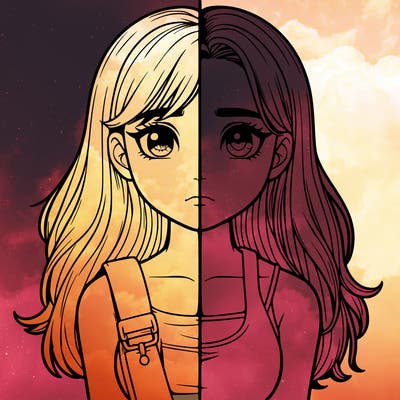 realistic girl split