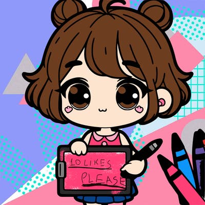 cute girl with a board with small hair