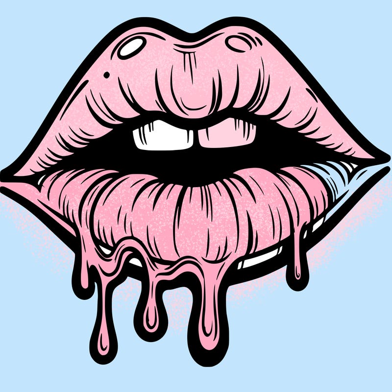 lips that look realistic and drip