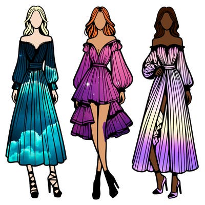 fashion models dresses