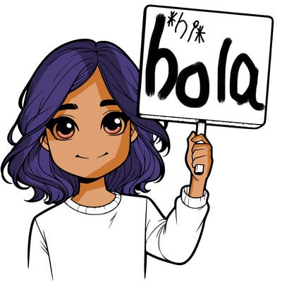 realistic girl holding up a sign