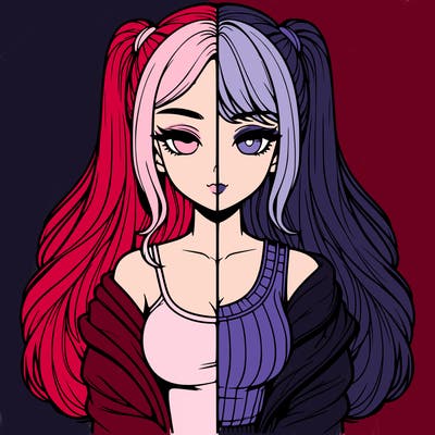 realistic girl split