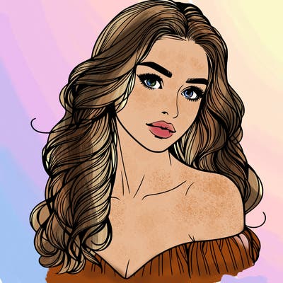 beautiful realistic girl