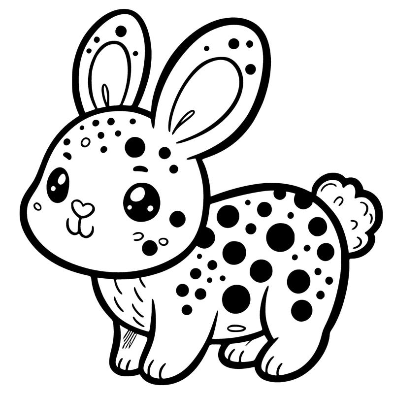 bunny with spots