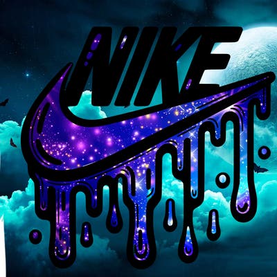 dripping nike logo