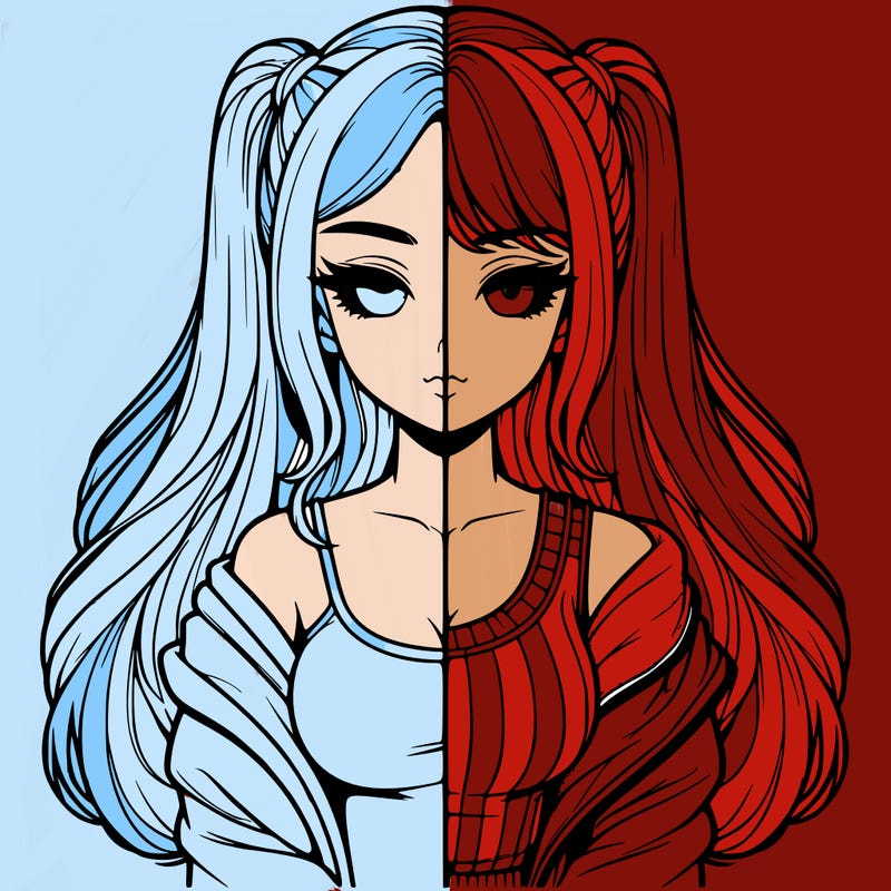 realistic girl split