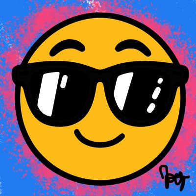 emoji with sunglasses