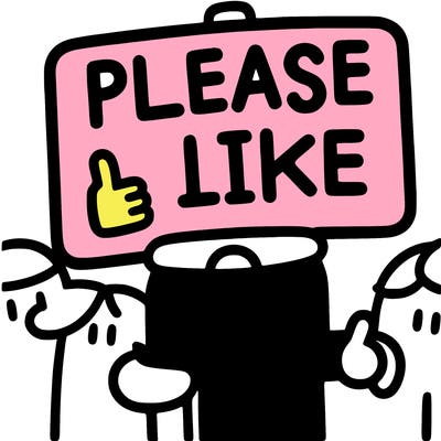 a sigh say please like