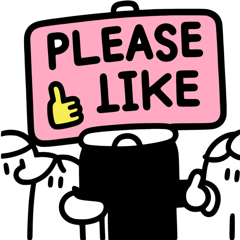 a sigh say please like