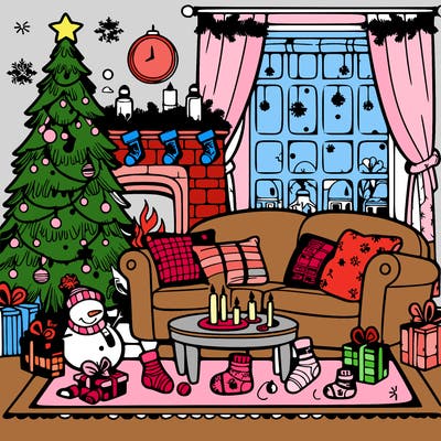 christmas living room