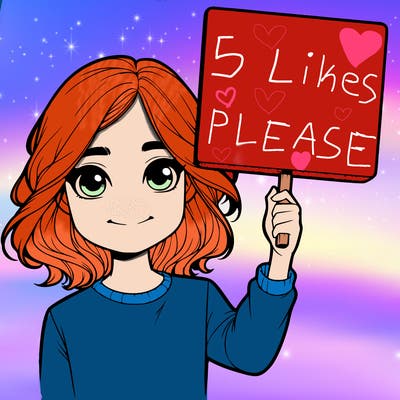 realistic girl holding up a sign