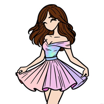 woman in skirt
