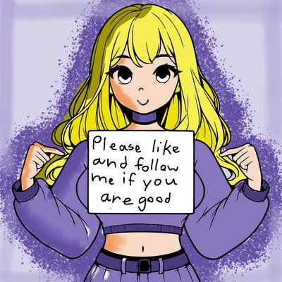 girl holding a blank sign in a long sleeve crop top