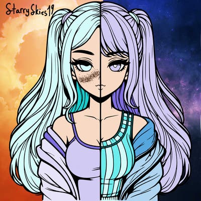 realistic girl split