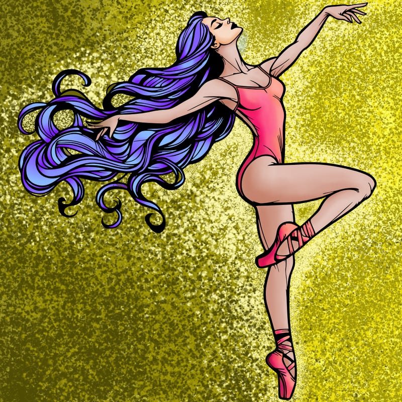 realistic woman dancer