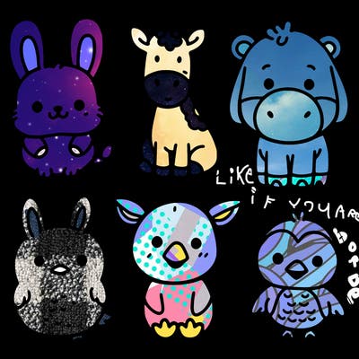 cute animal stickers