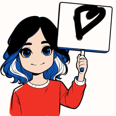 realistic girl holding up a sign