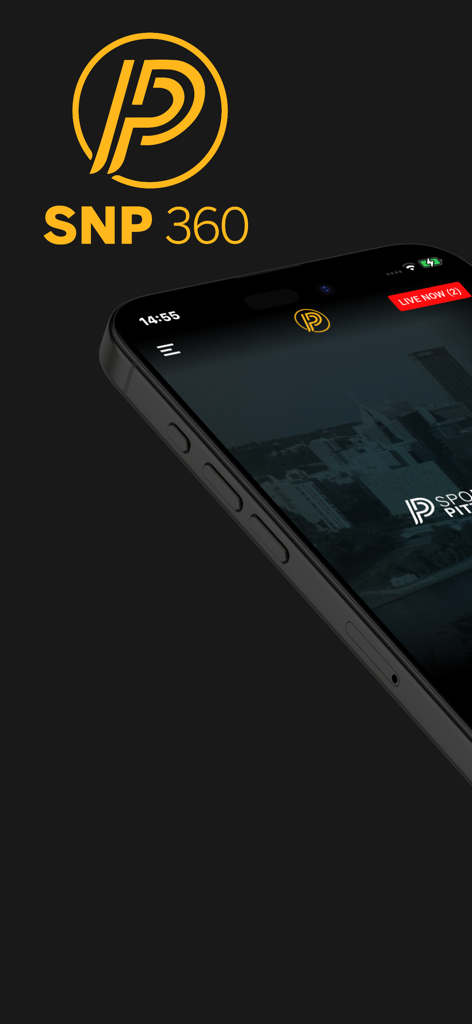 SNP 360 SportsNet Pittsburgh mobile app interface for live sports streaming