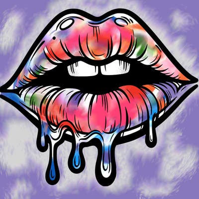 lips that look realistic and drip